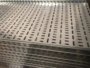 Corrosion resistant ZAM perforated cable tray for outdoor cable support