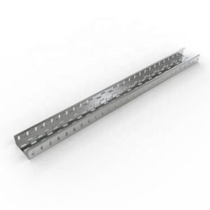 Heavy duty stainless steel perforated cable tray for power cables