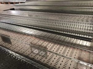 ZAM perforated cable tray with ventilation holes for better heat dissipation