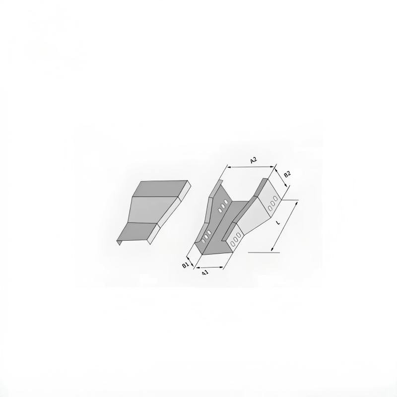 Cable Trunking Left Offset Reducer Joint
