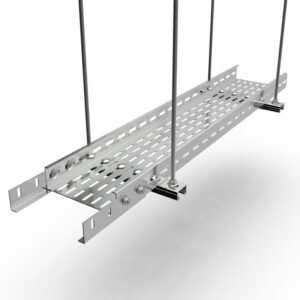 Hot-dip galvanized GI cable tray for industrial cable routing and support