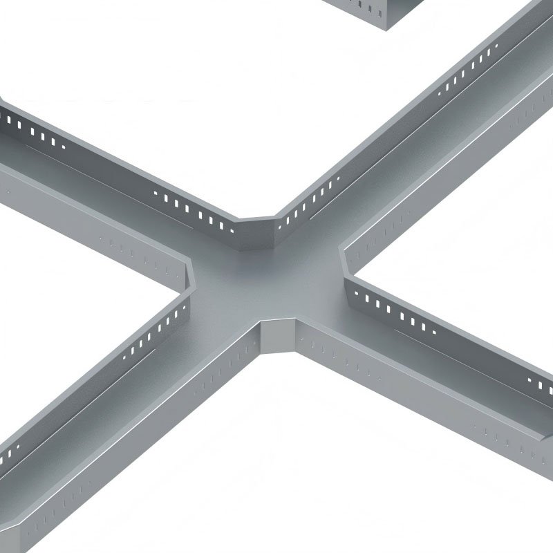 Metal-Cable-Trunking-Four-Cross