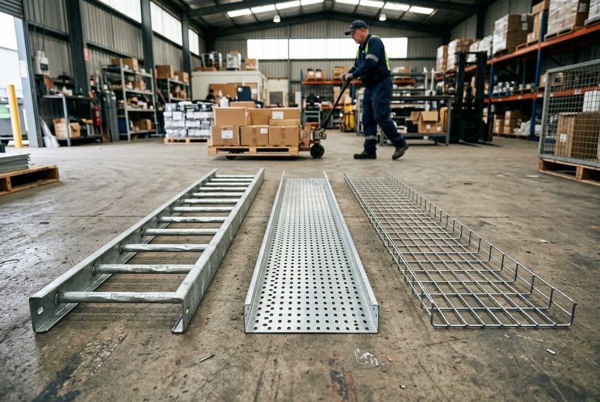 Perforated ladder and mesh trays for specific load and ventilation needs in Singapore (ID#2)