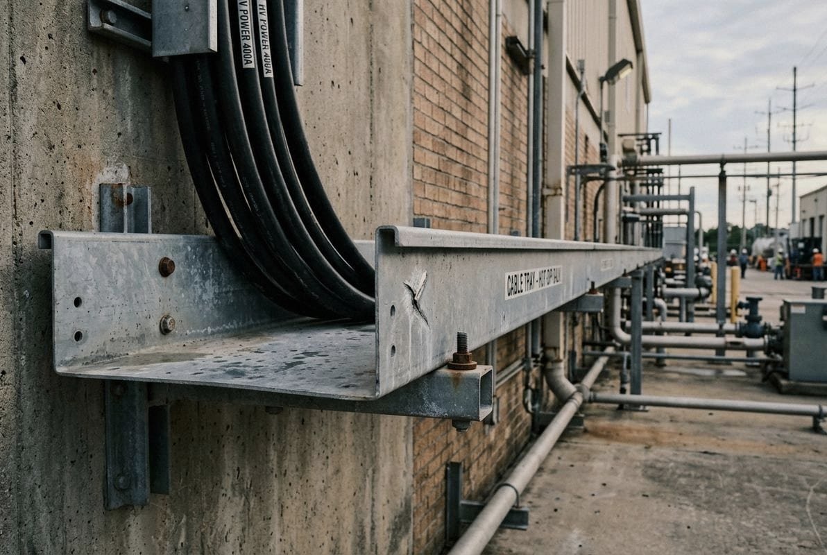 Solar Project Galvanizing Standards Specifying hot-dip galvanized trays for solar and water treatment projects to prevent rust (ID#5)