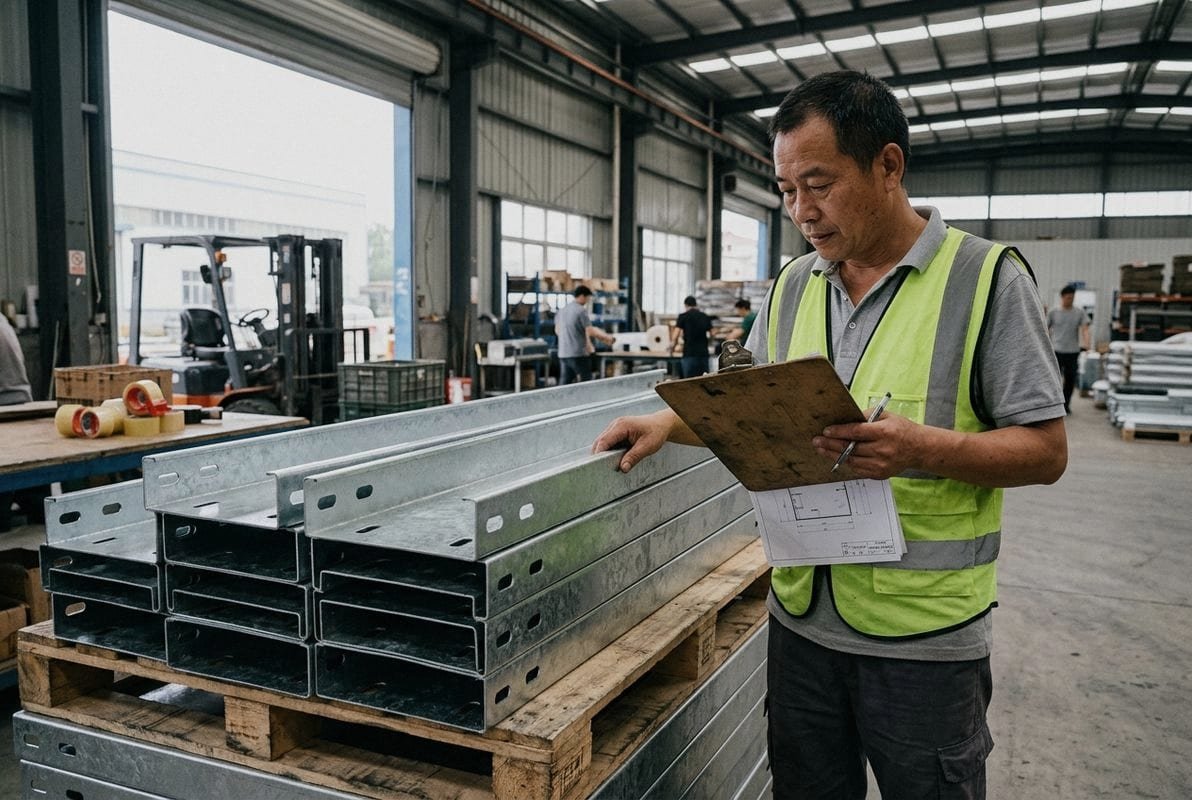 Custom fabrication verification for hot-dip galvanized trough cable trays in Singapore (ID#1)