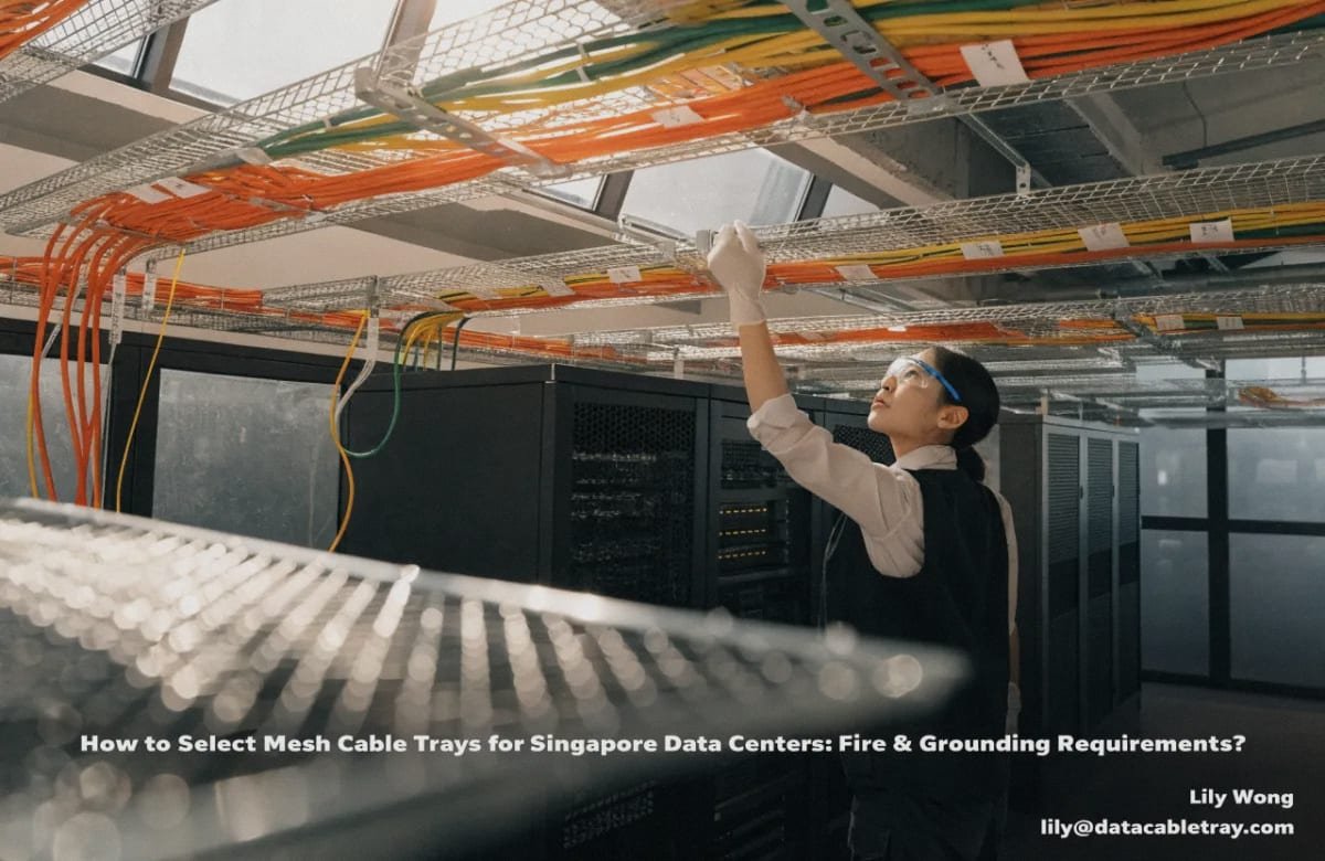 Grounding and Bonding Proper grounding and bonding methods for mesh cable trays in high-density server rooms (ID#3)