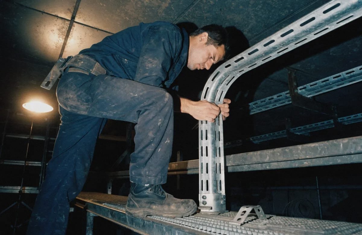 Cable Tray Reducer Fittings Cable tray reducer fitting used to transition between different tray widths (ID#4)