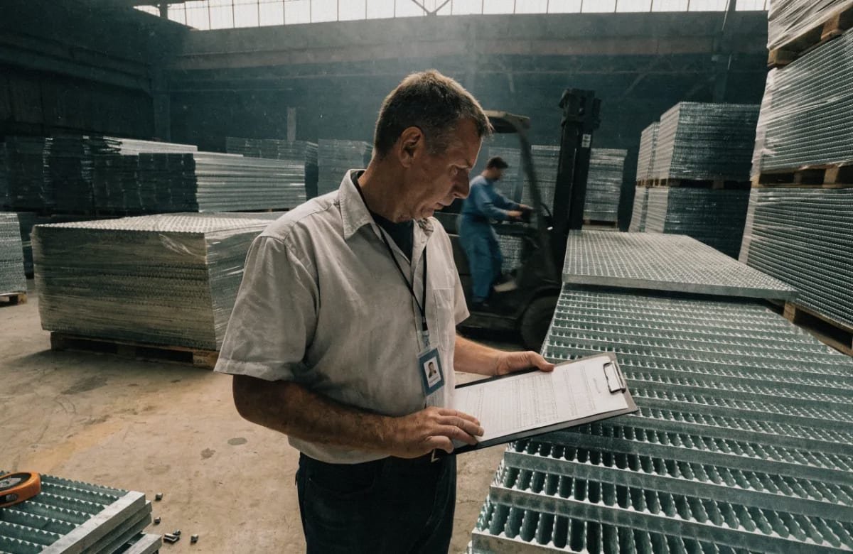 Quality Control Verification Quality control verification standards for sourcing grating from Chinese manufacturers (ID#5)