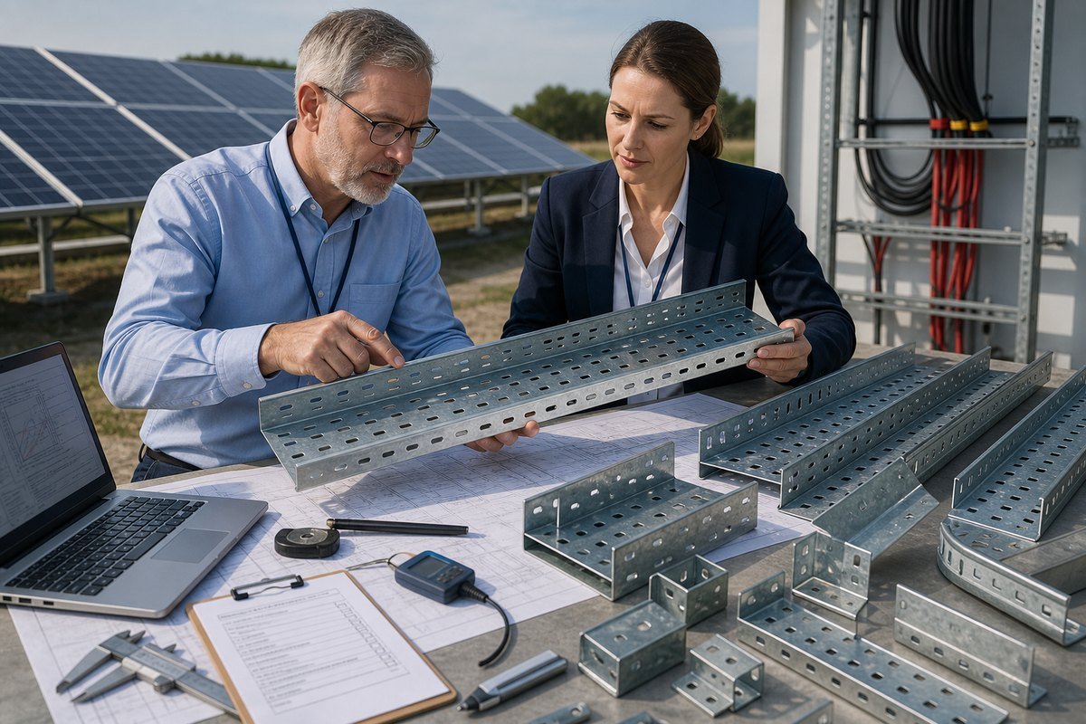 Cable Tray Customization Customization options for solar project cable tray specifications and fittings (ID#5)