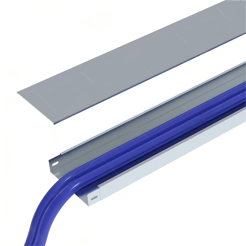 Hot dipped galvanized cable trunking overview showing durable steel enclosure design (ID#1)