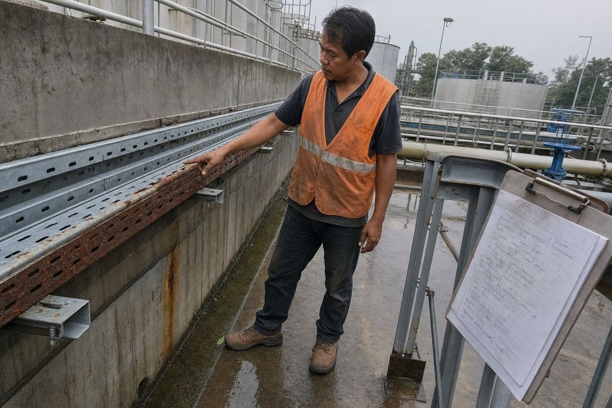 Comparing long-term costs of RAL 7035 and hot-dip galvanized cable trays for large projects (ID#2)