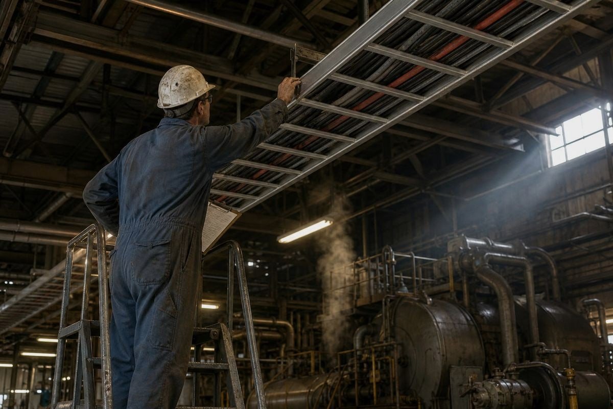 Industries Using Cable Trays Industries like data centers and petrochemical plants benefiting from aluminum alloy ladder cable trays (ID#2)