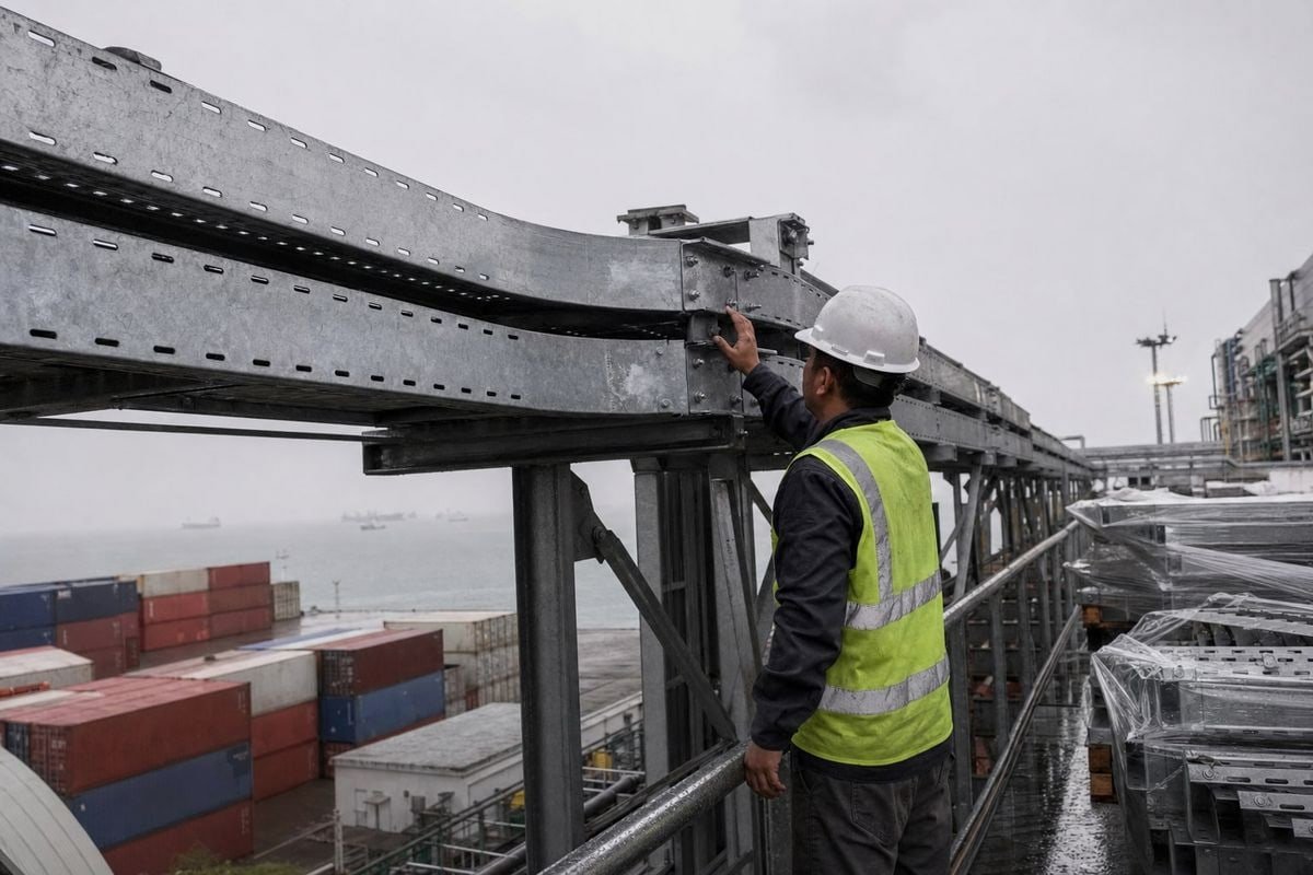 Hot-Dip Galvanizing Benefits Hot-dip galvanizing coating provides superior corrosion resistance in coastal humidity (ID#3)