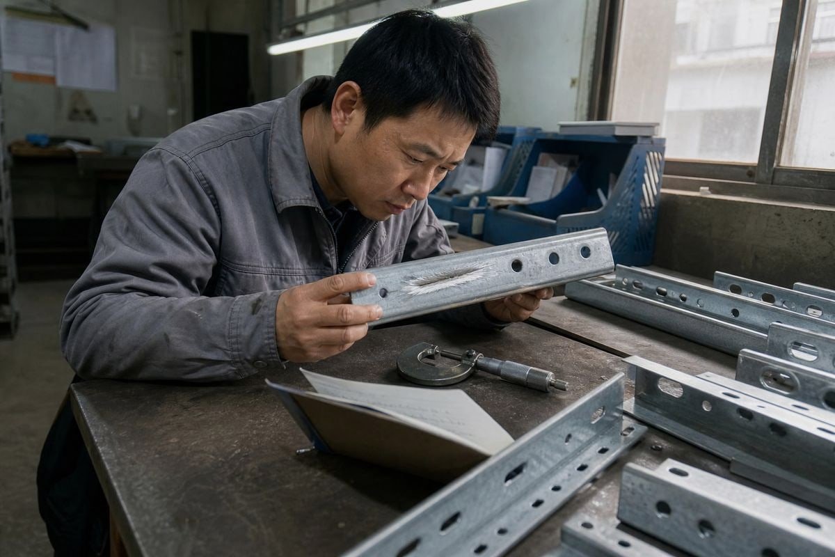 Zinc-iron alloy layer and sacrificial anode protecting cable ladder steel from corrosion (ID#2)