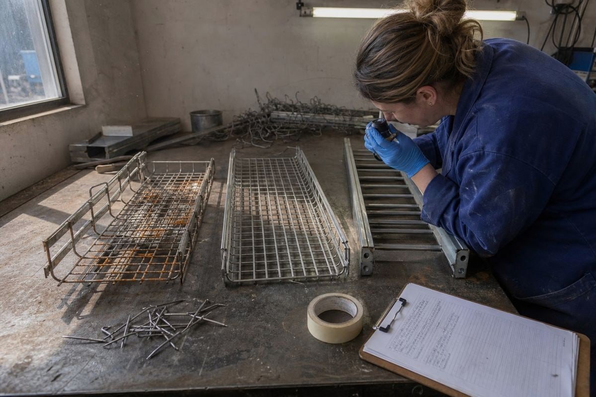 Comparison of 304 stainless steel wire mesh tray versus galvanized and ladder cable trays (ID#2)