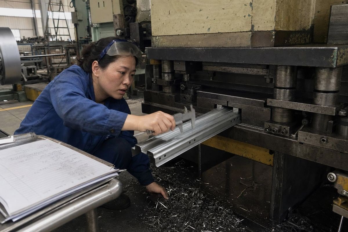 Precision stamping dies forming rigid 304 molded cable tray for quality consistency (ID#2)