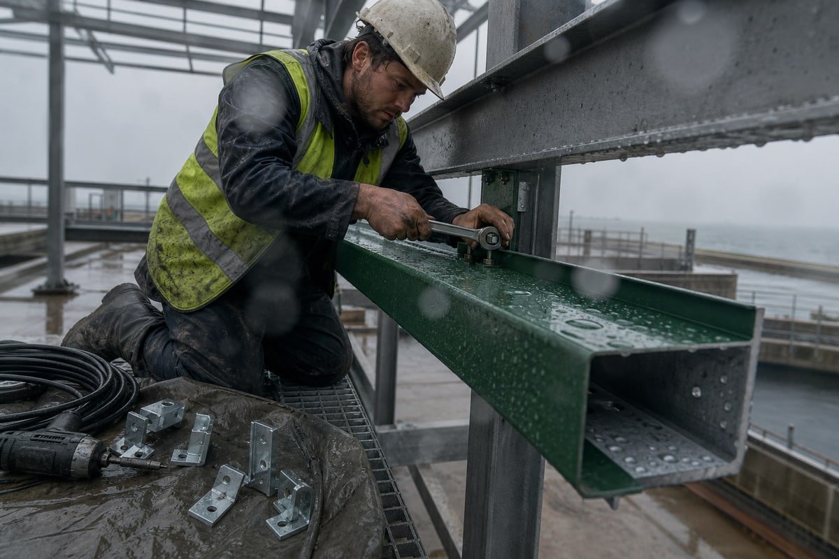 Staged quality control process ensuring cable trunking meets project specifications before shipment (ID#4)