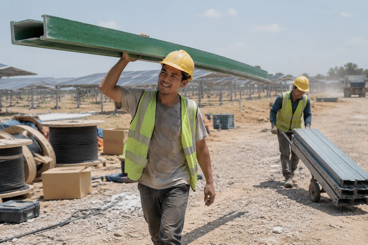 Key benefits of FRP/GRP cable tray including corrosion resistance and low maintenance (ID#3)
