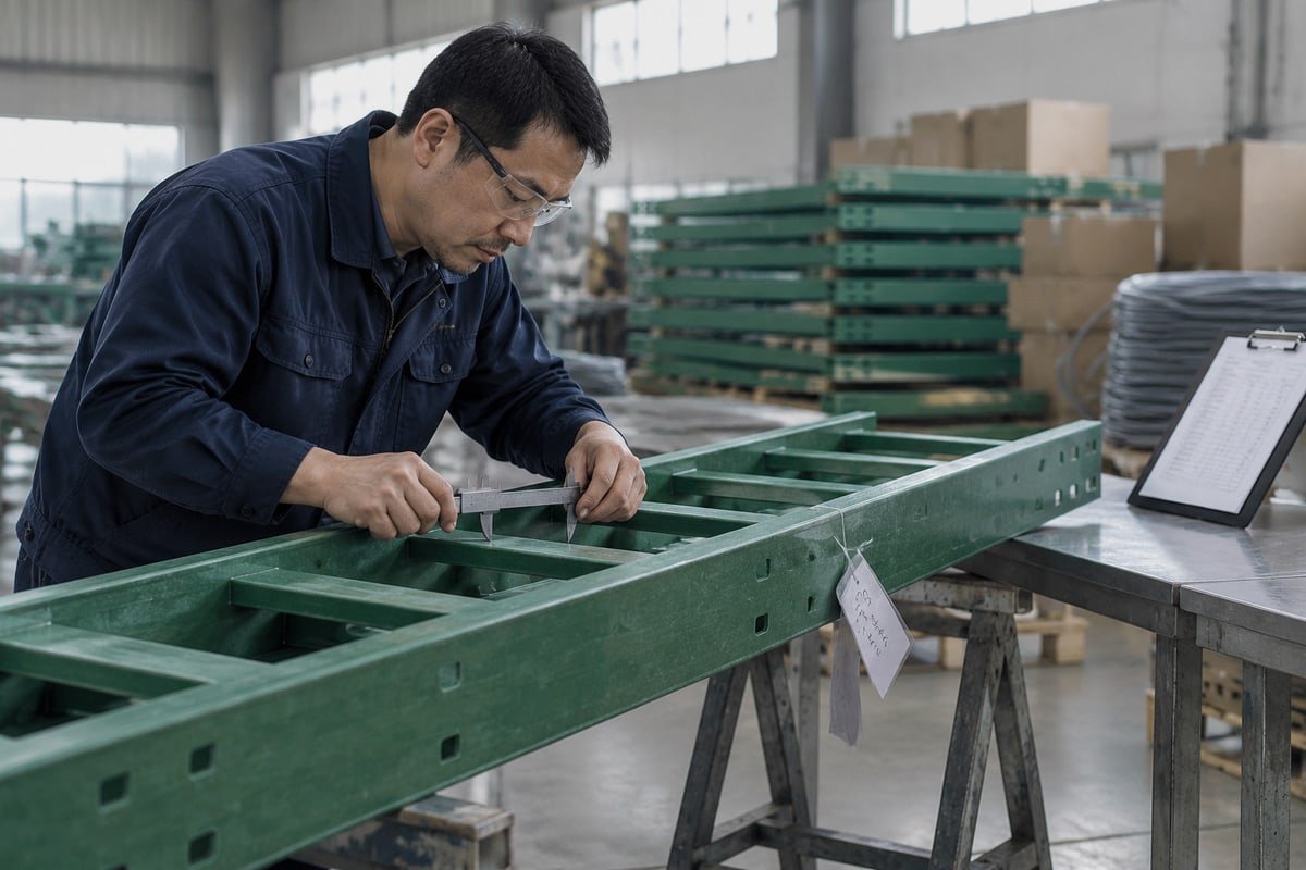 Lead time and logistics stages for sourcing FRP GRP ladder trays from China (ID#5)