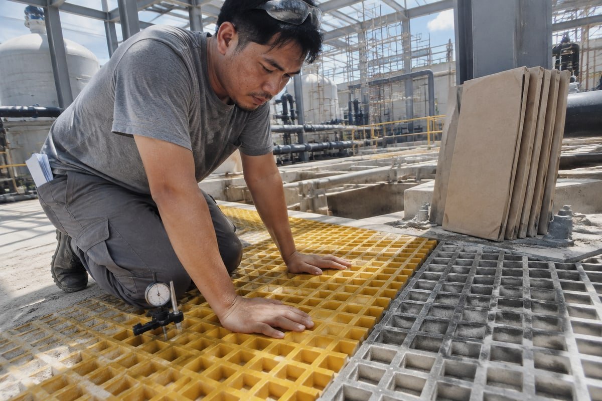 Determining correct load rating for FRP walkway based on span and load type (ID#2)